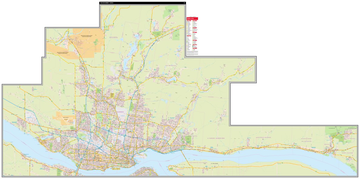 Ville de Québec, QC Map by Mapmobility Corp. | Avenza Maps