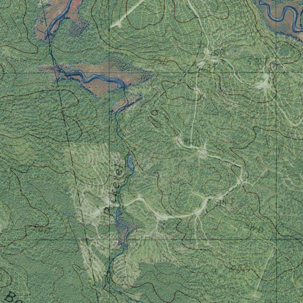 ME-Sebec Lake East: GeoChange 1982-2009 Map by Western Michigan ...