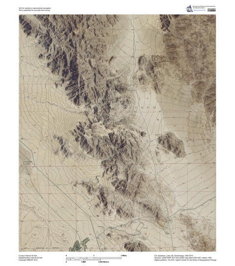 CA-Deadman Lake SE: GeoChange 1952-2012 Preview 1