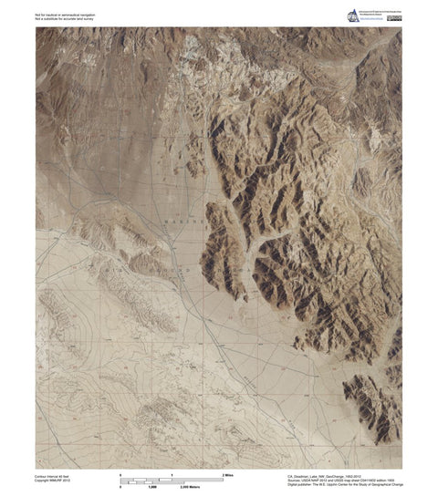 CA-Deadman Lake NW: GeoChange 1952-2012 Preview 1