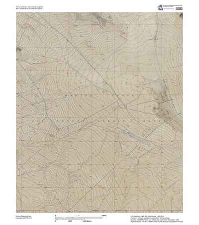 CA-Deadman Lake SW: GeoChange 1952-2012 Preview 1