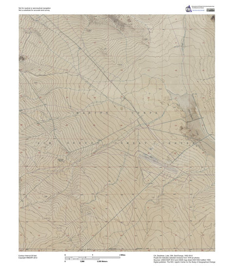 CA-Deadman Lake SW: GeoChange 1952-2012 Preview 1