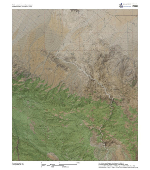 CA-Rattlesnake Canyon: GeoChange 1970-2012 Preview 1