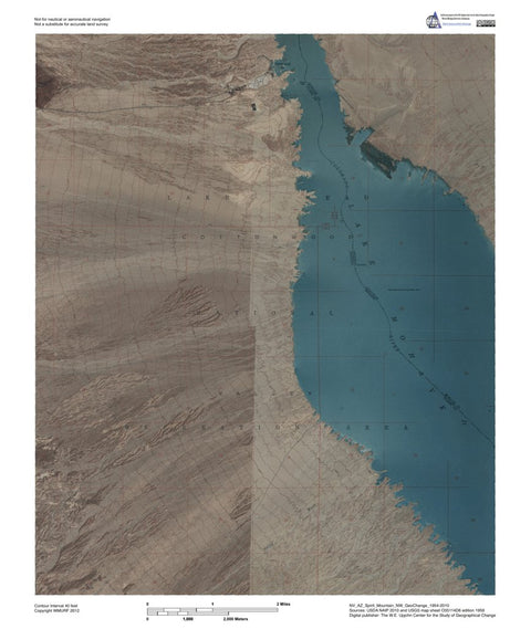 NV-AZ-Spirit Mountain NW: GeoChange 1954-2010 Preview 1