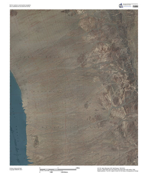 AZ-NV-Spirit Mountain NE: GeoChange 1954-2010 Preview 1