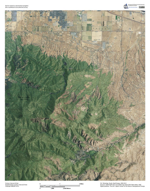 CA-Tehachapi South: GeoChange 1992-2012 Preview 1