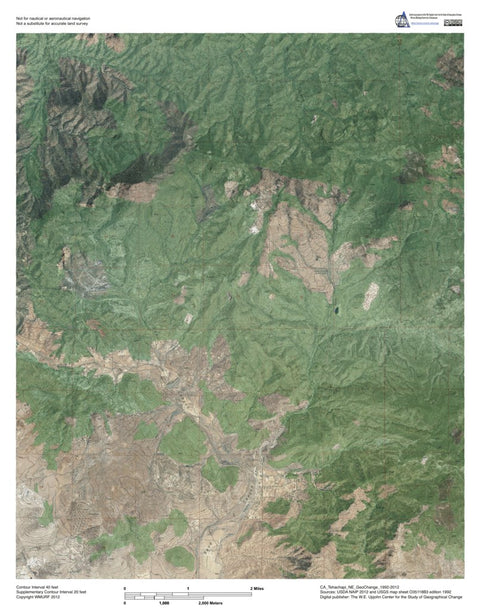 CA-Tehachapi NE: GeoChange 1992-2012 Preview 1