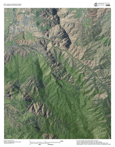 CA-Lake Isabella South: GeoChange 1970-2012 Preview 1