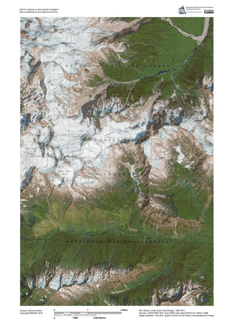 WA-Glacier Peak East: GeoChange 1984-2011 Preview 1