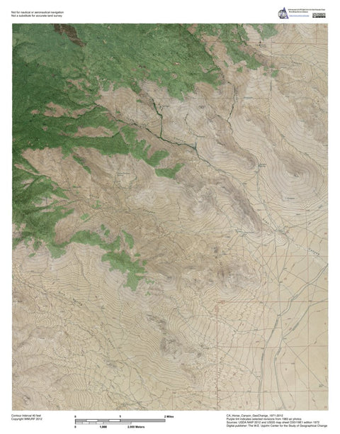 CA-Horse Canyon: GeoChange 1971-2012 Preview 1