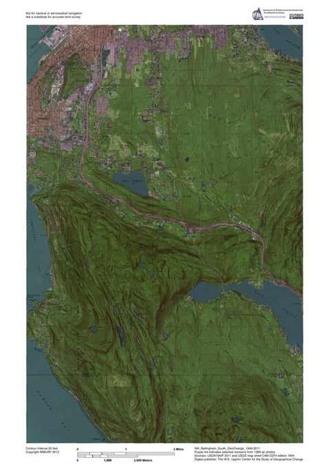 WA-Bellingham South: GeoChange 1949-2011 Preview 1