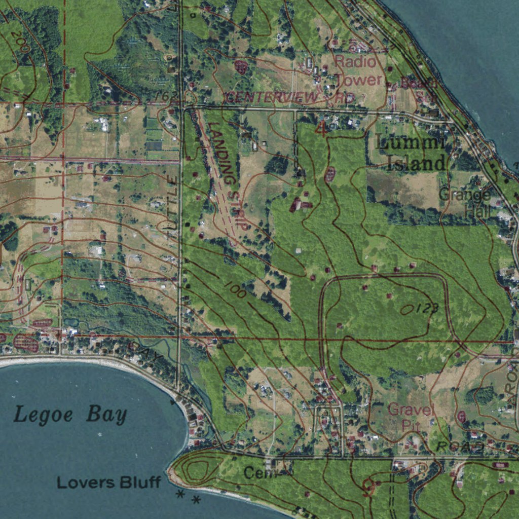 Wwami Rotation Map WA-Lummi Island: GeoChange 1972-2011 Map by Western Michigan University ...