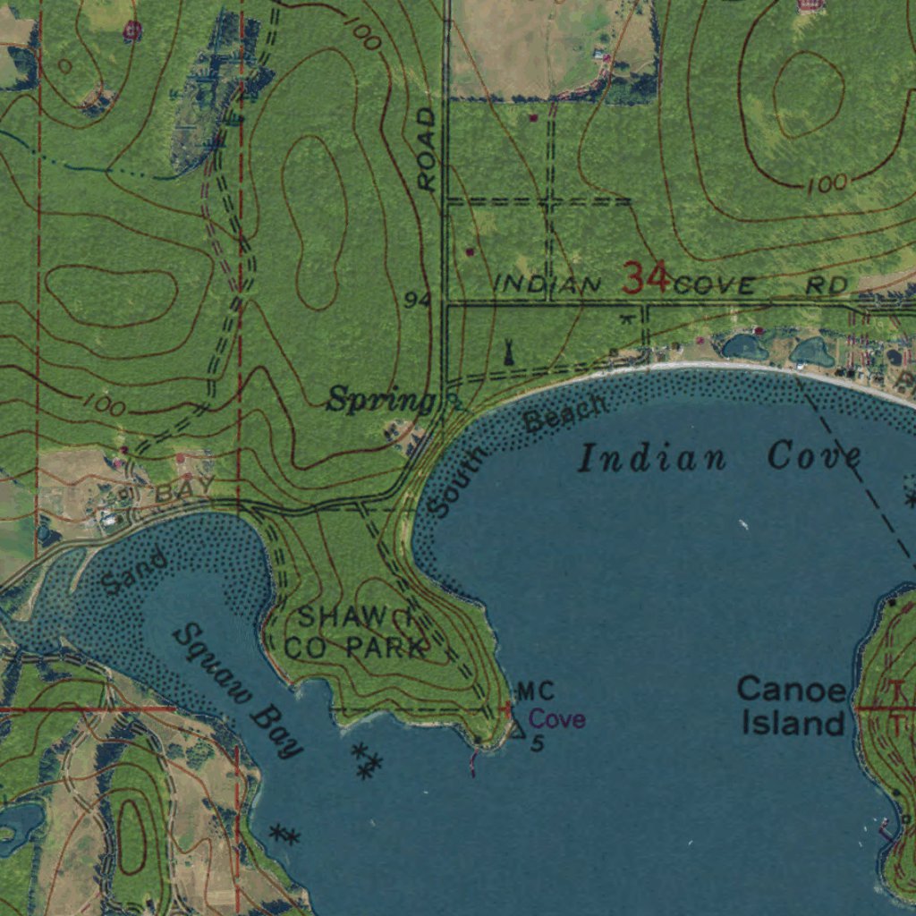 WA-Shaw Island: GeoChange 1972-2011 Map by Western Michigan University ...