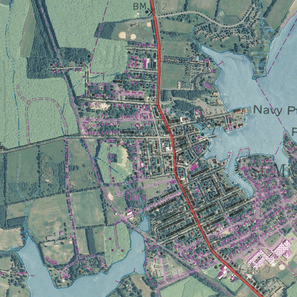 MD-St Michaels: GeoChange 1942-2012 Map by Western Michigan University ...