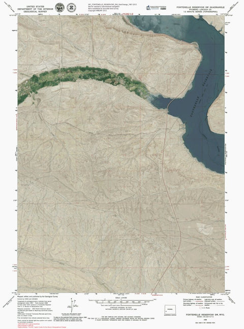 WY-FONTENELLE RESERVOIR SW: GeoChange 1967-2012 Preview 1