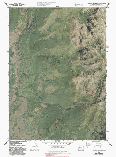 WY-KENDALL MOUNTAIN: GeoChange 1978-2012 Preview 1