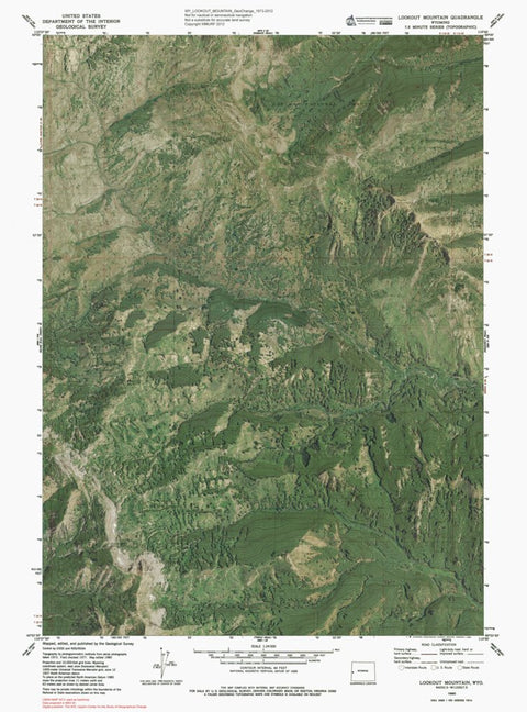 WY-LOOKOUT MOUNTAIN: GeoChange 1973-2012 Preview 1