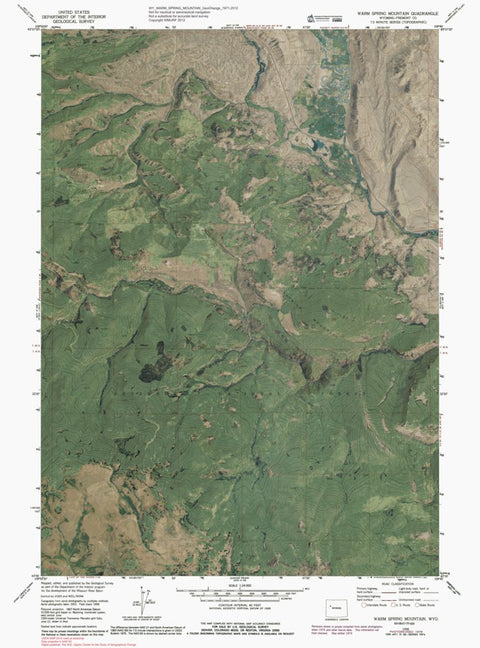 WY-WARM SPRING MOUNTAIN: GeoChange 1971-2012 Preview 1