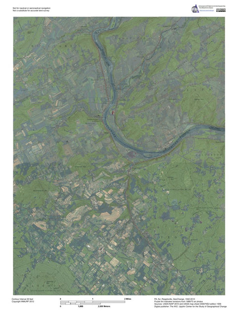 PA-NJ-Riegelsville: GeoChange 1942-2010 Preview 1