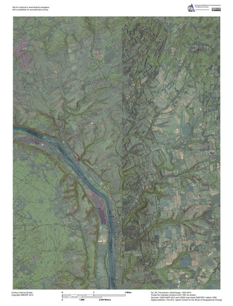 NJ-PA-Frenchtown: GeoChange 1942-2010 Preview 1