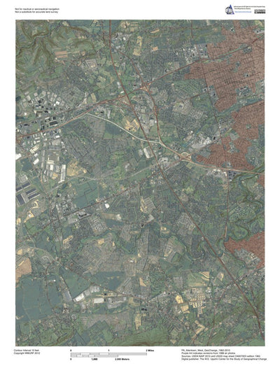 PA-Allentown West: GeoChange 1962-2010 Preview 1