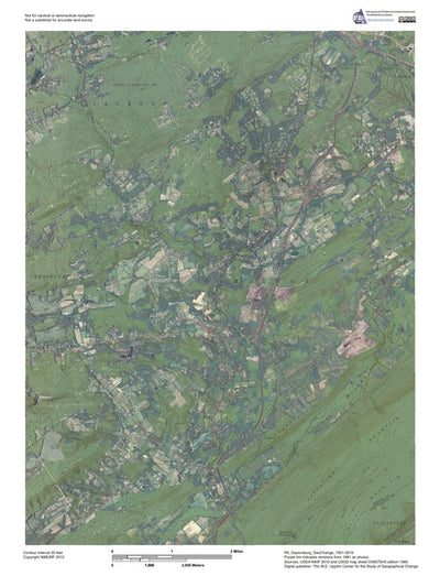 PA-Saylorsburg: GeoChange 1951-2010 Preview 1