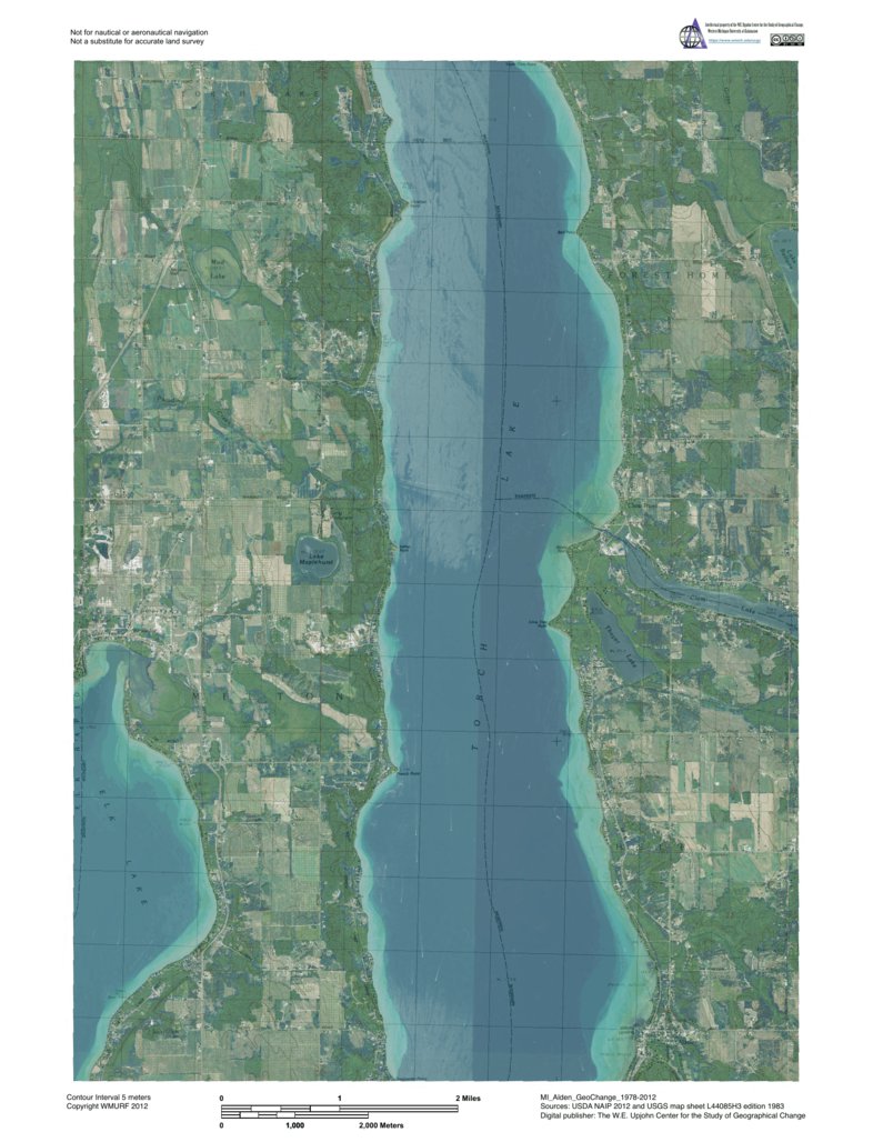 MI-Alden: GeoChange 1978-2012 Map by Western Michigan University ...