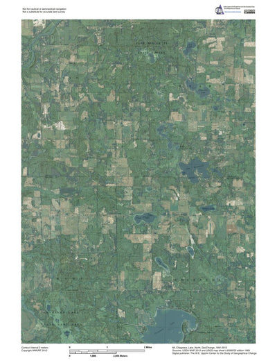 MI-Chippewa Lake North: GeoChange 1981-2012 Preview 1