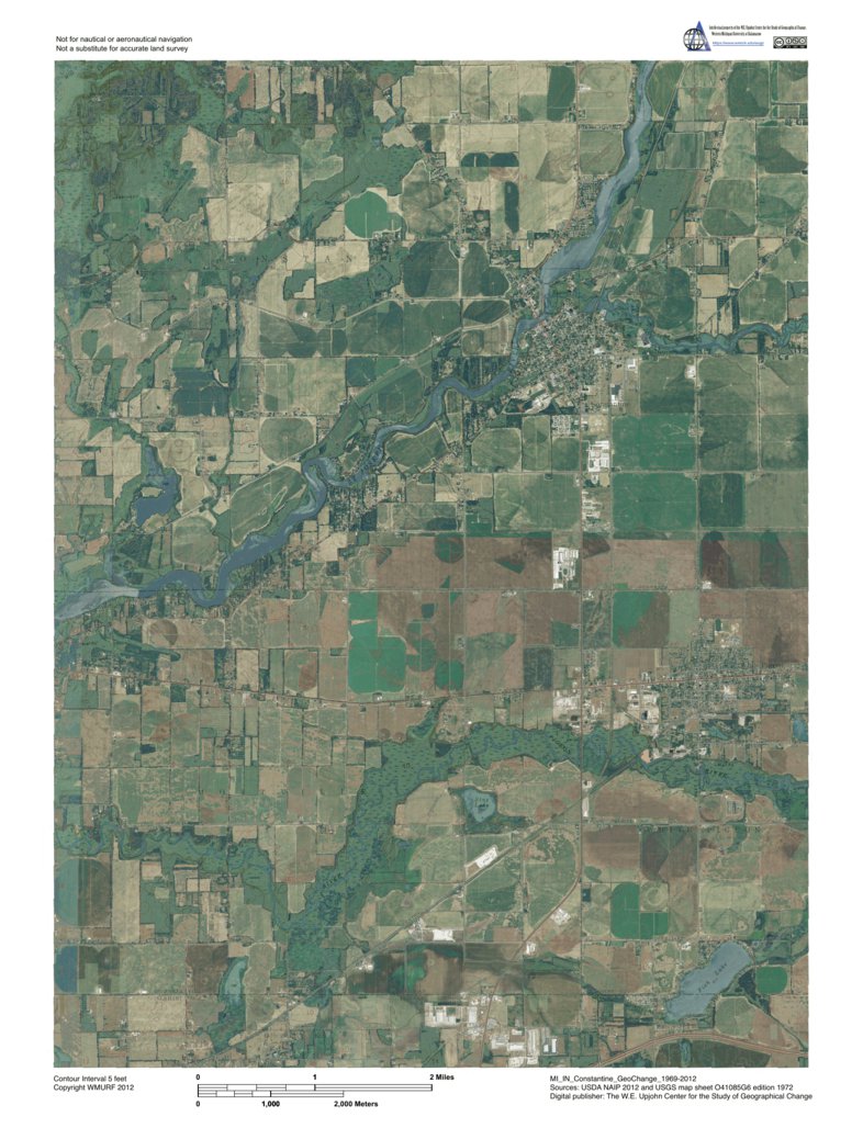 MI-IN-Constantine: GeoChange 1969-2012 Map by Western Michigan ...