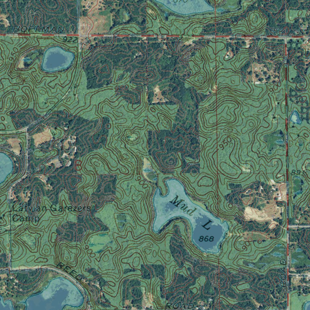 3 Rivers Logging Maps MI-Three Rivers West: GeoChange 1969-2012 Map by Western Michigan ...