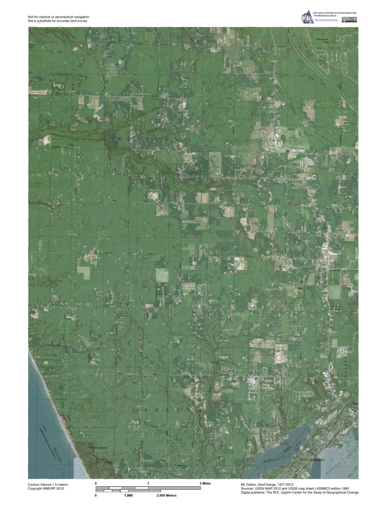 MI-Dalton: GeoChange 1977-2012 Map by Western Michigan University ...