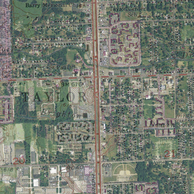 MI-Flat Rock NE: GeoChange 1966-2012 Preview 3