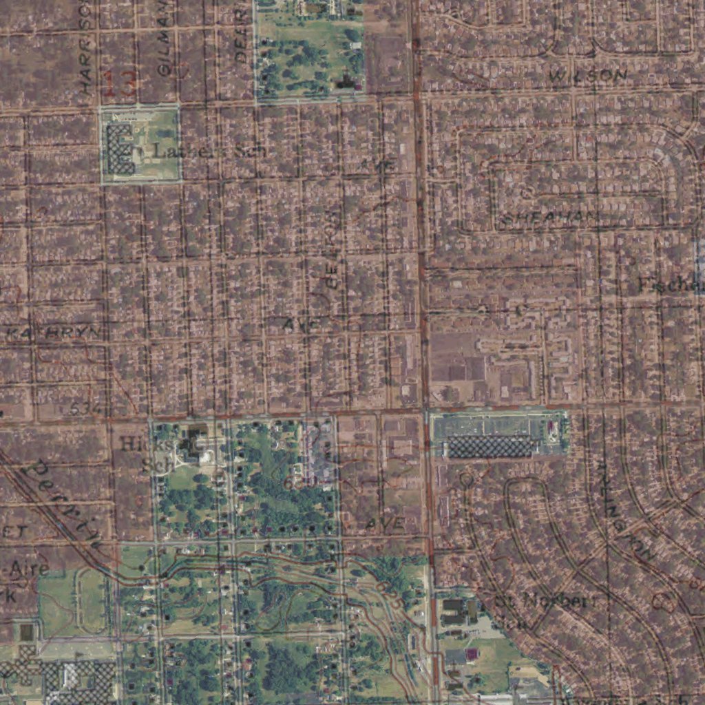 MI-Inkster: GeoChange 1982-2012 Map by Western Michigan University ...