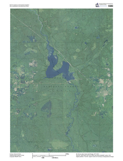 MI-Alcona Dam Pond: GeoChange 1971-2012 Preview 1