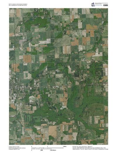 MI-Bad Axe East: GeoChange 1968-2012 Preview 1