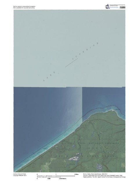 MI-Au Sable Point: GeoChange 1964-2012 Preview 1