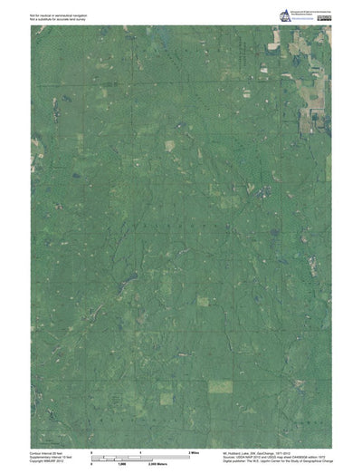 MI-Hubbard Lake SW: GeoChange 1971-2012 Preview 1
