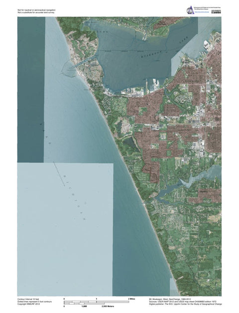 MI-Muskegon West: GeoChange 1969-2012 Preview 1