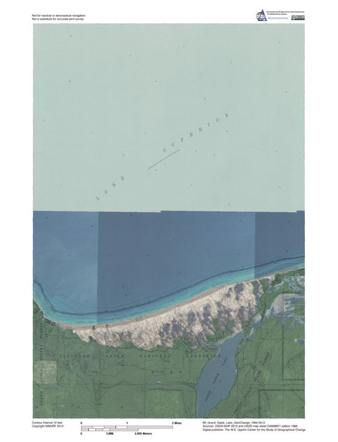 MI-Grand Sable Lake: GeoChange 1964-2012 Preview 1