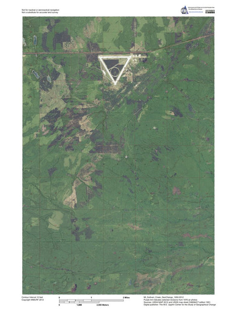 MI-Sullivan Creek: GeoChange 1950-2012 Preview 1