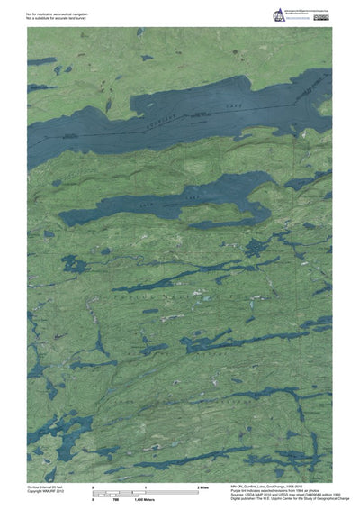 MN-ON-Gunflint Lake: GeoChange 1958-2010 Preview 1