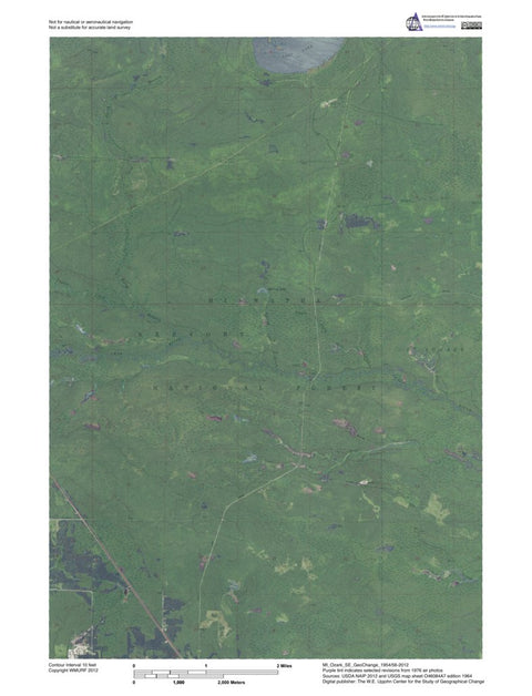 MI-Ozark SE: GeoChange 1954-56-2012 Preview 1