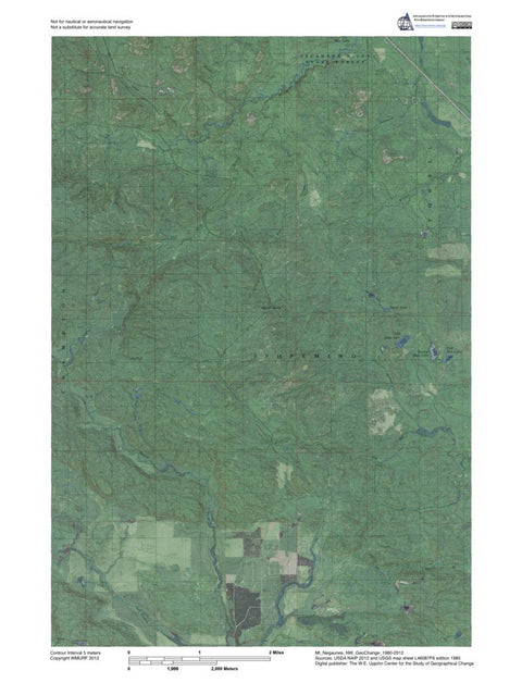 MI-Negaunee NW: GeoChange 1980-2012 Preview 1