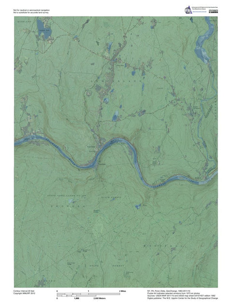 NY-PA-Pond Eddy: GeoChange 1963-2011-10 Preview 1