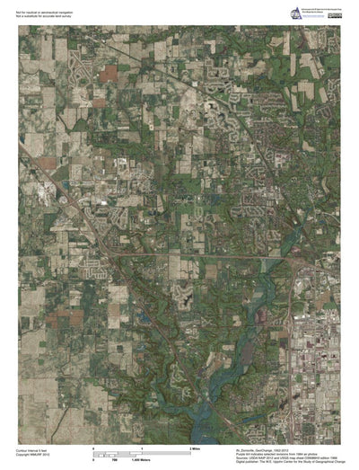 IN-Zionsville: GeoChange 1952-2012 Preview 1