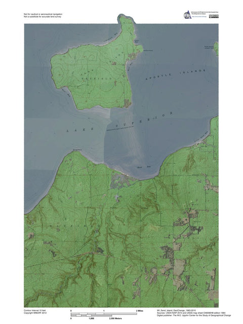 WI-Sand Island: GeoChange 1963-2010 Preview 1