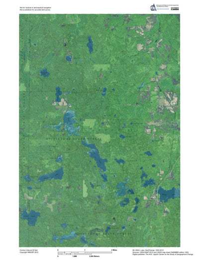 MI-Witch Lake: GeoChange 1953-2012 Preview 1