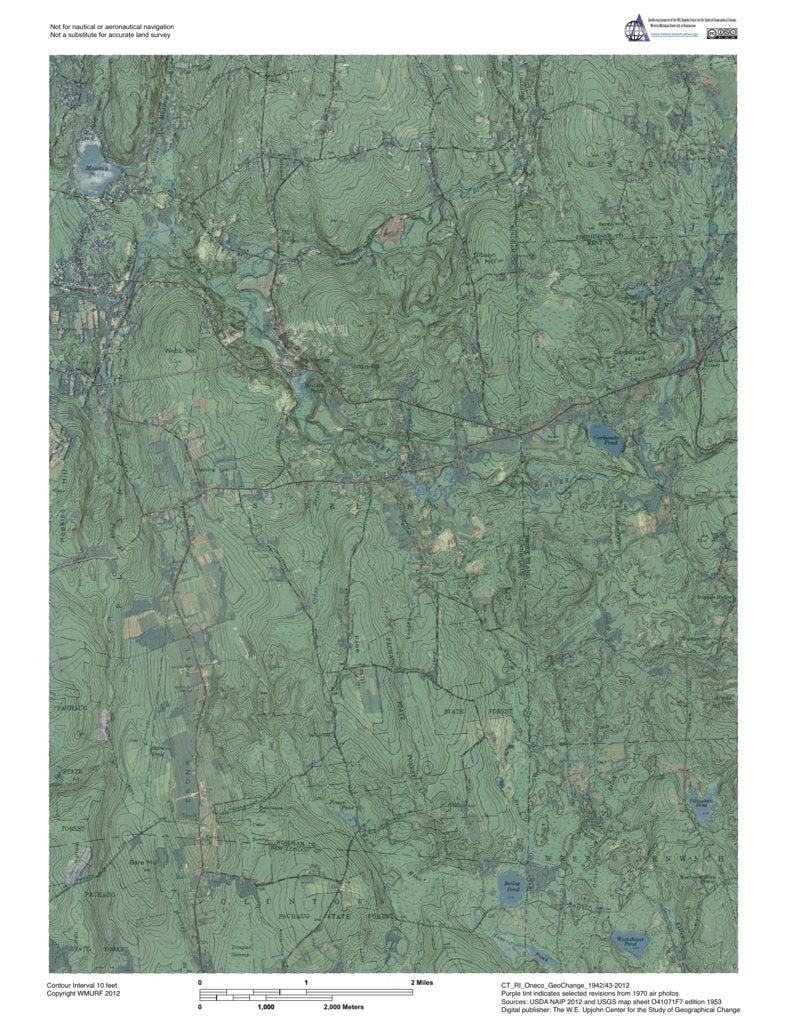 CT-RI-Oneco: GeoChange 1942-43-2012 Map by Western Michigan University ...