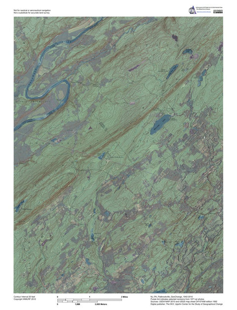 NJ-PA-Flatbrookville: GeoChange 1942-2010 Preview 1