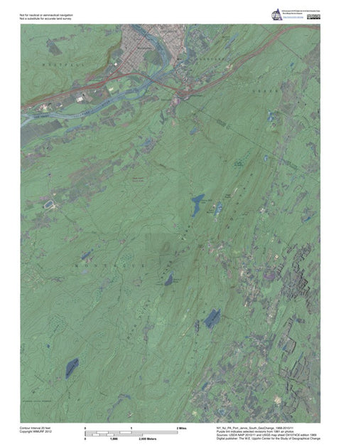 NY-NJ-PA-Port Jervis South: GeoChange 1968-2010-11 Preview 1